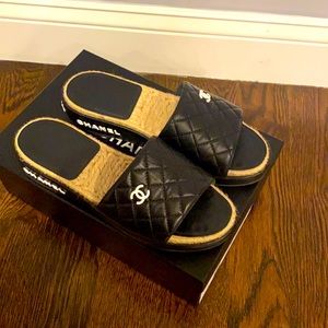 New Chanel slides/ espadrilles